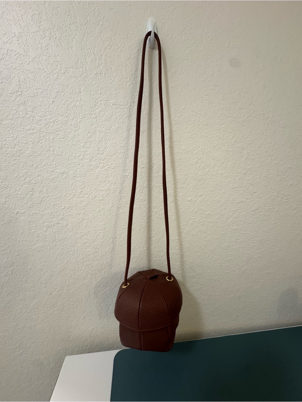 Salvatore ferragamo Brown Leather Crossbody Bucket Bag